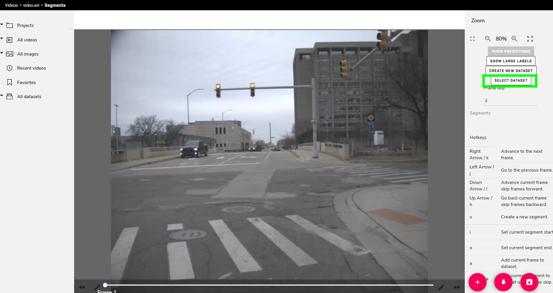 Highlight Select Dataset